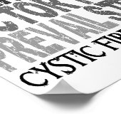 Hope Word Collage zystische Fibrose Poster (Ecke)