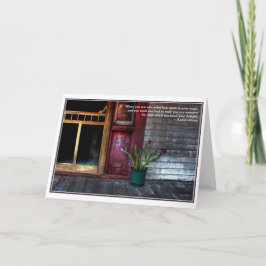 Hope Writ in Tulips: Gibran Zitatkarte Karte