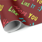 Hope You Like It Geschenkpapier (Rolleneckpunkt)
