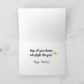 Hope Your Dreams Take Flight Birthday Card Karte (Innenseite)