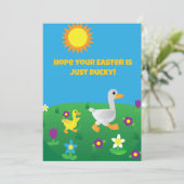 Hope your Easter is Ducky Feiertagskarte (Stehend Vorderseite)