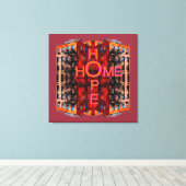 Hope Zuhause Leinwanddruck (Insitu (Holzboden))