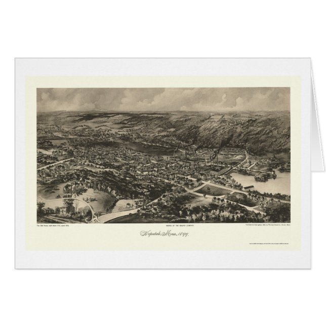 Hopedale, panoramische Karte MAs - 1899 (Vorderseite (Horizontal))