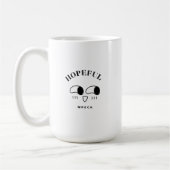 Hopeful Wreck Minimalist Typography Design Kaffeetasse (Links)