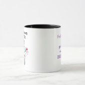 Hopeless romantic adorable Lemur - hand-drawn Tasse (Zentrum)