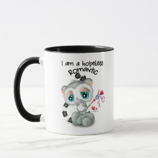 Hopeless romantic adorable Lemur - hand-drawn Tasse