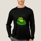 Hopelessly Relaxed Frog – Chill and Carefree Vibes Tri-Blend Shirt (Vorderseite)