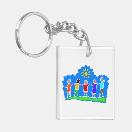 HopePTA Schlüsselanhänger Square Acryl 2-seitig (Vorderseite links)