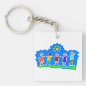 HopePTA Schlüsselanhänger Square Acryl 2-seitig (Vorderseite)