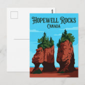 Hopewell Rocks Kanada Postkarte (Vorne/Hinten)