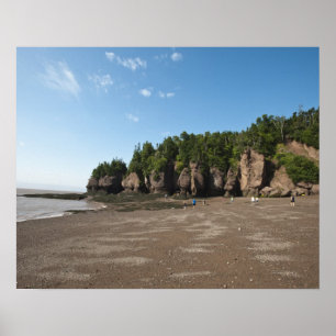 Hopewell Rocks und das Meeresgezeiten-Erforschungs Poster
