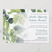 Hopfen, Bier-Hochzeitskollektion Einladung (Vorne/Hinten)