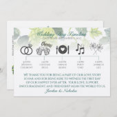 Hopfen, Bier-Hochzeitsprogramm Programm (Vorne/Hinten)