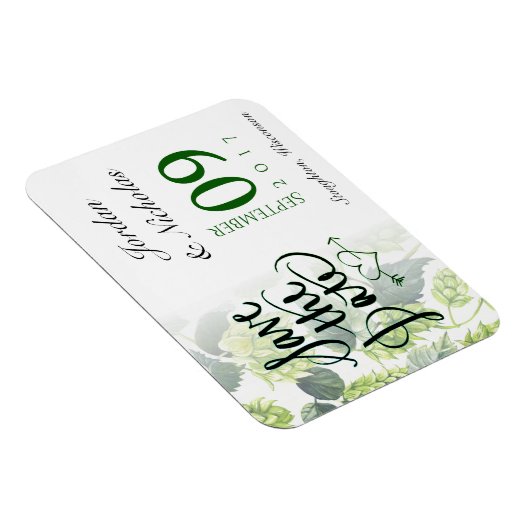 Hopfen, Bier speichern Sie das Datum Magnet (Rechte Seite)