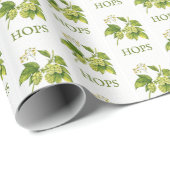 Hopfen-Blume und -Blätter Gestaltungspapier Geschenkpapier (Rolleneckpunkt)
