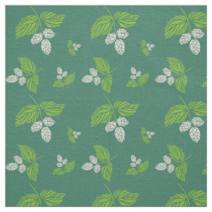 Hopfen, botanischer Gewebe-Entwurf Stoff