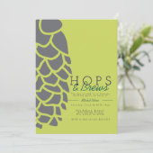 Hopfen | Brauerei Party Einladung (Stehend Vorderseite)