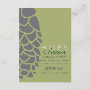 Hopfen   Brauerei Party Einladung