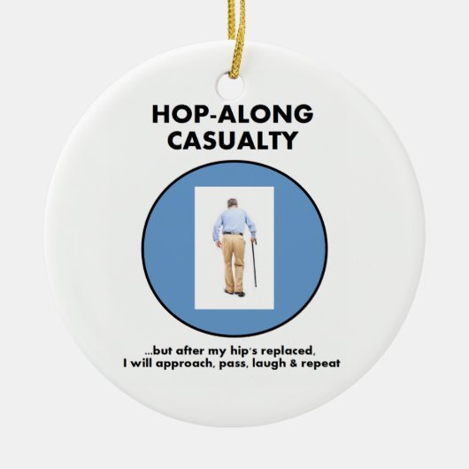 Hopfen-Entlang Unfall - bis angesagtes ersetzt Keramik Ornament (Vorne)