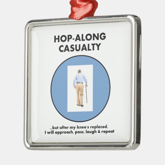 Hopfen-entlang Unfall - warten Sie bis meinen Ornament Aus Metall (Links)