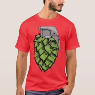 Hopfen Granate Feuer Loch T T-Shirt