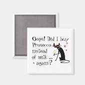 Hopfen habe ich Prosecco anstelle von Milch wieder Magnet (Vorderseite/Rückseite)