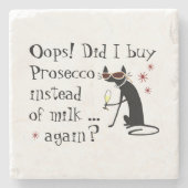 Hopfen habe ich Prosecco anstelle von Milch wieder Steinuntersetzer (Vorderseite)