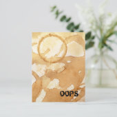 Hopfen Kaffeebüsche und -verschütten Postkarte (Stehend Vorderseite)