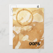 Hopfen Kaffeebüsche und -verschütten Postkarte (Vorne/Hinten)