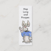 Hopfen lang und erweitern sich mini visitenkarte (Rückseite)