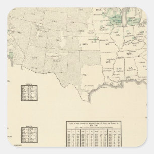 Hopfen Quadratischer Aufkleber