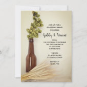 Hopfen und Brauerei, getrocknet Probe Einladung (Vorderseite)