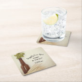 Hopfen und Brauerei Rechteckiger Pappuntersetzer (Vor Ort)