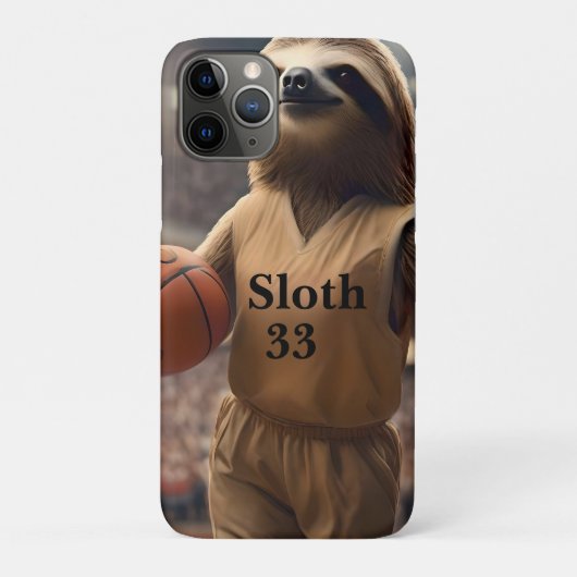 Hopfen und Hangs: Der Slam Dunking Sloth, Case-Mate iPhone Hülle (Rückseite)
