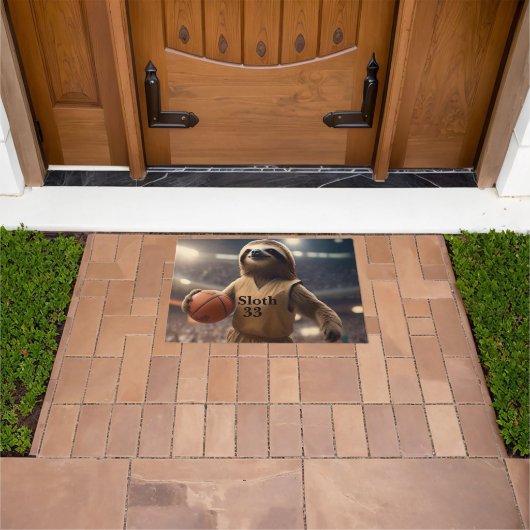 Hopfen und Hangs: Der Slam Dunking Sloth, Fußmatte (Außenbereich)