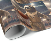 Hopfen und Hangs: Der Slam Dunking Sloth, Geschenkpapier (Rolleneckpunkt)