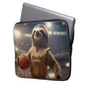 Hopfen und Hangs: Der Slam Dunking Sloth, Laptopschutzhülle (Vorderseite Links)