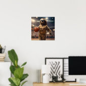 Hopfen und Hangs: Der Slam Dunking Sloth, Poster (Heimbüro)
