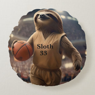 Hopfen und Hangs: Der Slam Dunking Sloth, Rundes Kissen
