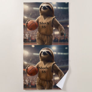 Hopfen und Hangs: Der Slam Dunking Sloth, Strandtuch