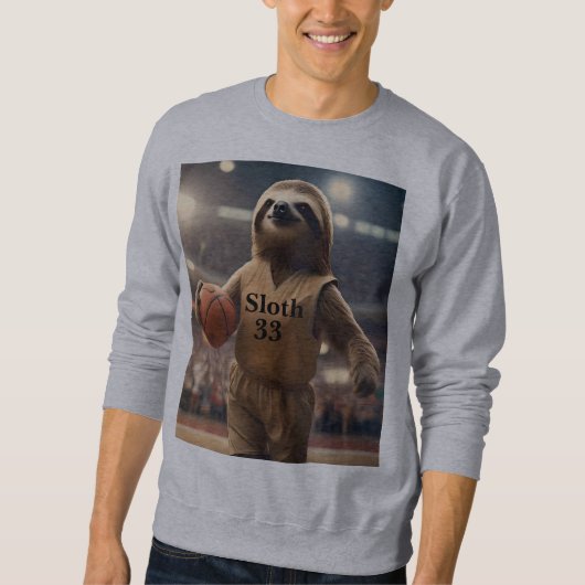 Hopfen und Hangs: Der Slam Dunking Sloth, Sweatshirt (Vorderseite)