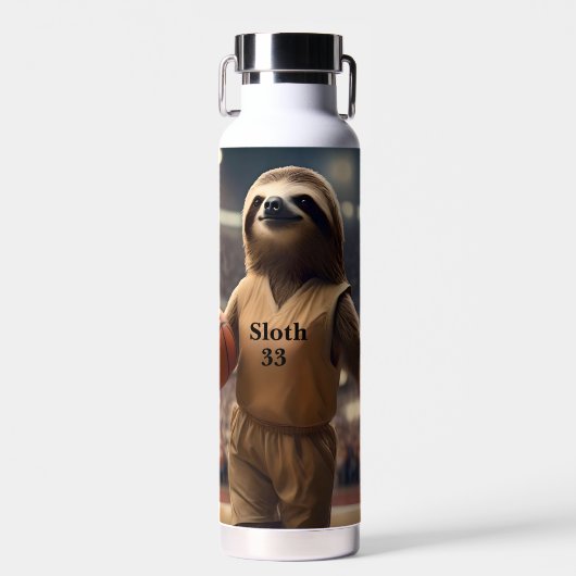 Hopfen und Hangs: Der Slam Dunking Sloth, Trinkflasche (Vorne)