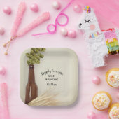 Hopfen und Weizen, getrocknet, hoffentlich je Brau Pappteller (Party)