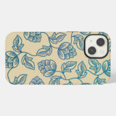 Hopfenblätter-Muster iPhone Hülle (Rückseite (Horizontal))