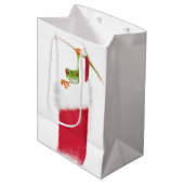 Hopfenreiche Feiertage Mittlere Geschenktüte (Vorderseite Schrägansicht)