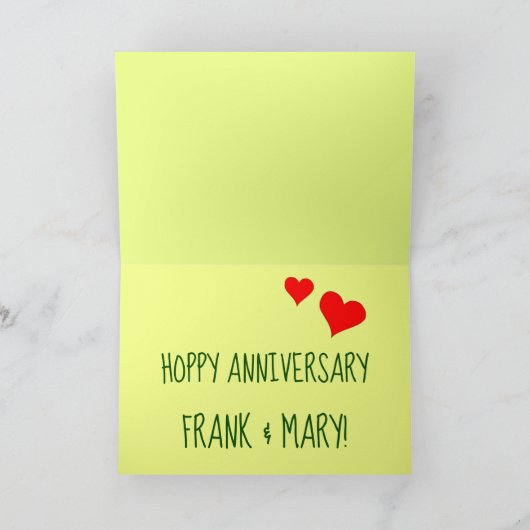 Hopfenreicher Jahrestag nennt niedliche Karte (Innenseite)