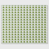 Hopfenreiches Geburtstags-Frosch-Packpapier Geschenkpapier (Flach)
