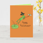 Hopfenreiches Halloween - lustige Karte (Gelbe Blume)