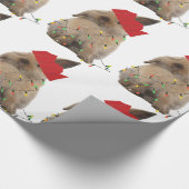 Hopfenreiches Weihnachtshäschen-Packpapier Geschenkpapier (Ecke)