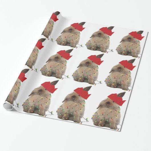 Hopfenreiches Weihnachtshäschen-Packpapier Geschenkpapier (Ungerollt)